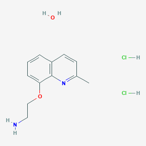 {2-[(2-methyl-8-quinolinyl)oxy]ethyl}amine dihydrochloride hydrate