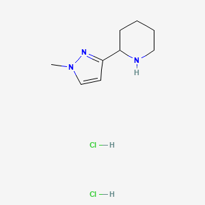 2-(1-methyl-1H-pyrazol-3-yl)piperidine dihydrochloride