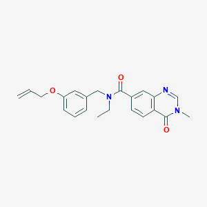 N-[3-(allyloxy)benzyl]-N-ethyl-3-methyl-4-oxo-3,4-dihydroquinazoline-7-carboxamide