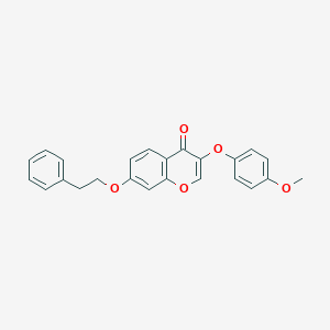 molecular formula C24H20O5 B380823 3-(4-methoxyphenoxy)-7-(2-phenylethoxy)-4H-chromen-4-one CAS No. 329224-96-6