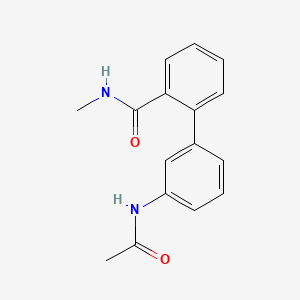 molecular formula C16H16N2O2 B3808327 3'-(acetylamino)-N-methylbiphenyl-2-carboxamide 