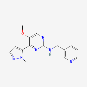 5-methoxy-4-(1-methyl-1H-pyrazol-5-yl)-N-(3-pyridinylmethyl)-2-pyrimidinamine