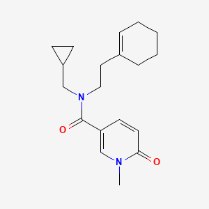 N-(2-cyclohex-1-en-1-ylethyl)-N-(cyclopropylmethyl)-1-methyl-6-oxo-1,6-dihydropyridine-3-carboxamide