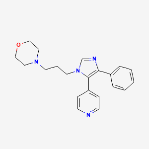 4-[3-(4-phenyl-5-pyridin-4-yl-1H-imidazol-1-yl)propyl]morpholine