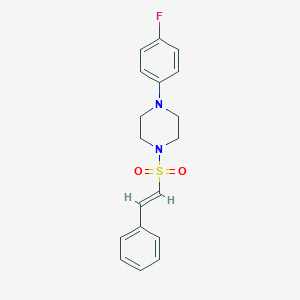 molecular formula C18H19FN2O2S B380850 Styryl[4-(4-fluorophenyl)piperazino] sulfone CAS No. 260441-13-2