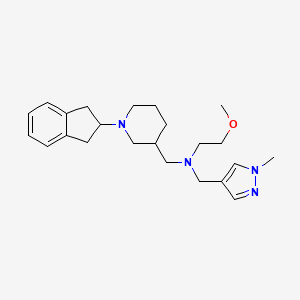 N-{[1-(2,3-dihydro-1H-inden-2-yl)-3-piperidinyl]methyl}-2-methoxy-N-[(1-methyl-1H-pyrazol-4-yl)methyl]ethanamine