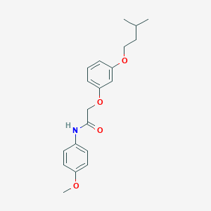 molecular formula C20H25NO4 B380852 N-(4-methoxyphenyl)-2-[3-(3-methylbutoxy)phenoxy]acetamide CAS No. 303126-05-8