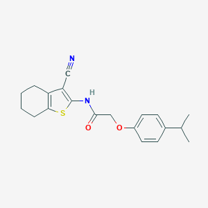 N-(3-cyano-4,5,6,7-tetrahydro-1-benzothien-2-yl)-2-(4-isopropylphenoxy)acetamide