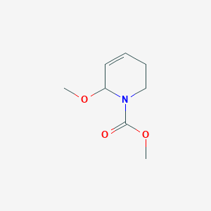 molecular formula C8H13NO3 B038086 methyl 6-methoxy-3,6-dihydro-2H-pyridine-1-carboxylate CAS No. 114523-69-2