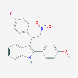 3-[1-(4-fluorophenyl)-2-nitroethyl]-2-(4-methoxyphenyl)-1H-indole