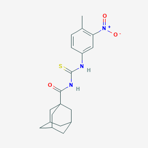 molecular formula C19H23N3O3S B380862 N-(1-adamantylcarbonyl)-N'-{3-nitro-4-methylphenyl}thiourea 