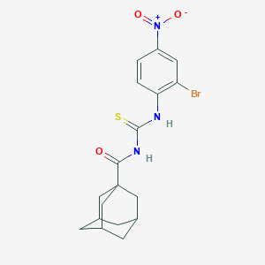 molecular formula C18H20BrN3O3S B380863 N-(1-adamantylcarbonyl)-N'-{2-bromo-4-nitrophenyl}thiourea CAS No. 325721-21-9