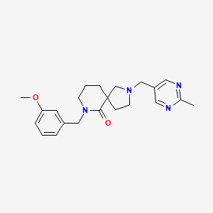 7-(3-methoxybenzyl)-2-[(2-methyl-5-pyrimidinyl)methyl]-2,7-diazaspiro[4.5]decan-6-one