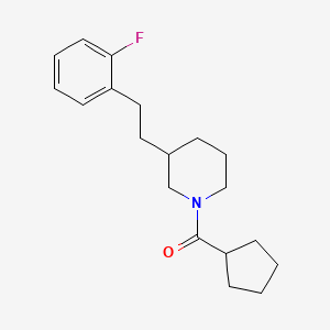 1-(cyclopentylcarbonyl)-3-[2-(2-fluorophenyl)ethyl]piperidine