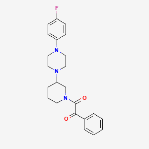 2-{3-[4-(4-fluorophenyl)-1-piperazinyl]-1-piperidinyl}-2-oxo-1-phenylethanone