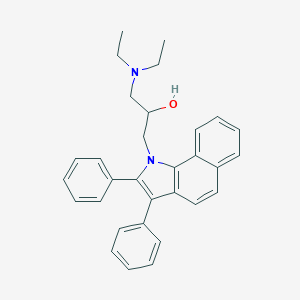 molecular formula C31H32N2O B380894 1-(diethylamino)-3-(2,3-diphenyl-1H-benzo[g]indol-1-yl)propan-2-ol 