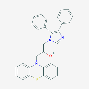 molecular formula C30H25N3OS B380897 1-(4,5-diphenyl-1H-imidazol-1-yl)-3-(10H-phenothiazin-10-yl)-2-propanol 