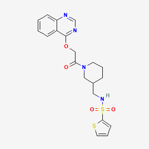 N-({1-[2-(4-quinazolinyloxy)acetyl]-3-piperidinyl}methyl)-2-thiophenesulfonamide