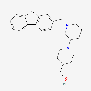 molecular formula C25H32N2O B3809029 [1'-(9H-fluoren-2-ylmethyl)-1,3'-bipiperidin-4-yl]methanol 