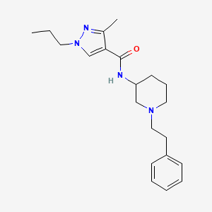3-methyl-N-[1-(2-phenylethyl)-3-piperidinyl]-1-propyl-1H-pyrazole-4-carboxamide