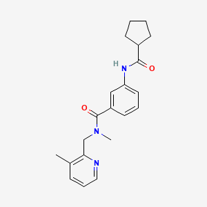 3-[(cyclopentylcarbonyl)amino]-N-methyl-N-[(3-methylpyridin-2-yl)methyl]benzamide