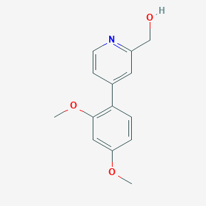 [4-(2,4-dimethoxyphenyl)pyridin-2-yl]methanol