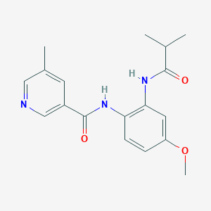 N-[2-(isobutyrylamino)-4-methoxyphenyl]-5-methylnicotinamide