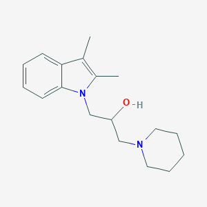 molecular formula C18H26N2O B380915 1-(2,3-dimethyl-1H-indol-1-yl)-3-(piperidin-1-yl)propan-2-ol 