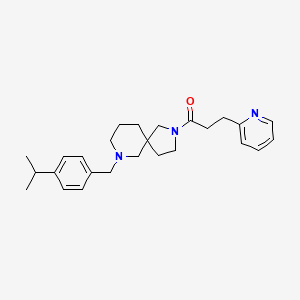 molecular formula C26H35N3O B3809154 7-(4-isopropylbenzyl)-2-[3-(2-pyridinyl)propanoyl]-2,7-diazaspiro[4.5]decane 