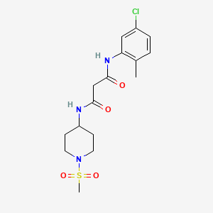 N-(5-chloro-2-methylphenyl)-N'-[1-(methylsulfonyl)piperidin-4-yl]malonamide