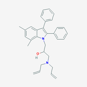 molecular formula C31H34N2O B380922 1-(diallylamino)-3-(5,7-dimethyl-2,3-diphenyl-1H-indol-1-yl)-2-propanol 