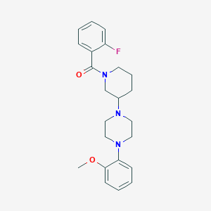 1-[1-(2-fluorobenzoyl)-3-piperidinyl]-4-(2-methoxyphenyl)piperazine