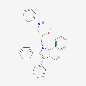 molecular formula C33H28N2O B380924 1-anilino-3-(2,3-diphenyl-1H-benzo[g]indol-1-yl)-2-propanol 