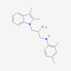molecular formula C21H26N2O B380925 1-(2,3-dimethyl-1H-indol-1-yl)-3-[(2,4-dimethylphenyl)amino]propan-2-ol 