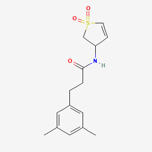 3-(3,5-dimethylphenyl)-N-(1,1-dioxido-2,3-dihydro-3-thienyl)propanamide