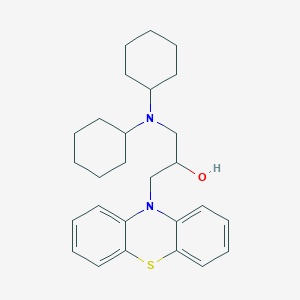 molecular formula C27H36N2OS B380928 1-(dicyclohexylamino)-3-(10H-phenothiazin-10-yl)propan-2-ol 
