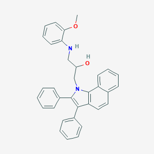 1-(2,3-diphenyl-1H-benzo[g]indol-1-yl)-3-(2-methoxyanilino)-2-propanol