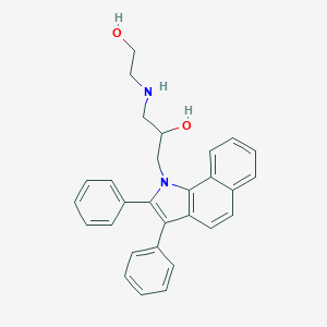 1-(2,3-diphenyl-1H-benzo[g]indol-1-yl)-3-[(2-hydroxyethyl)amino]-2-propanol