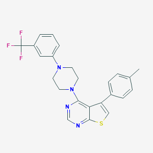 5-(4-Methylphenyl)-4-{4-[3-(trifluoromethyl)phenyl]-1-piperazinyl}thieno[2,3-d]pyrimidine