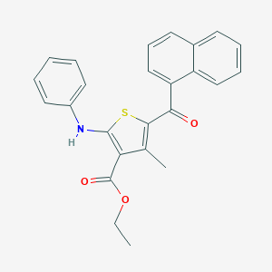 Ethyl 2-anilino-4-methyl-5-(1-naphthoyl)-3-thiophenecarboxylate