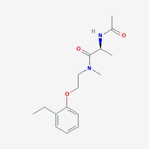 molecular formula C16H24N2O3 B3809455 (2S)-2-(acetylamino)-N-[2-(2-ethylphenoxy)ethyl]-N-methylpropanamide 