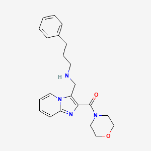 N-{[2-(4-morpholinylcarbonyl)imidazo[1,2-a]pyridin-3-yl]methyl}-3-phenyl-1-propanamine