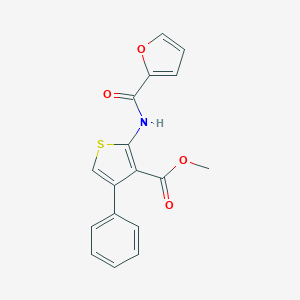 molecular formula C17H13NO4S B380969 Methyl 2-(2-furoylamino)-4-phenyl-3-thiophenecarboxylate 