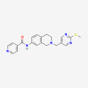 N-(2-{[2-(methylthio)-5-pyrimidinyl]methyl}-1,2,3,4-tetrahydro-7-isoquinolinyl)isonicotinamide