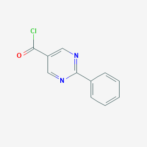 molecular formula C11H7ClN2O B038097 2-phenylpyrimidine-5-carbonyl Chloride CAS No. 122774-00-9