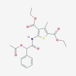 molecular formula C21H23NO7S B380970 Diethyl 5-{[(acetyloxy)(phenyl)acetyl]amino}-3-methyl-2,4-thiophenedicarboxylate CAS No. 315679-79-9