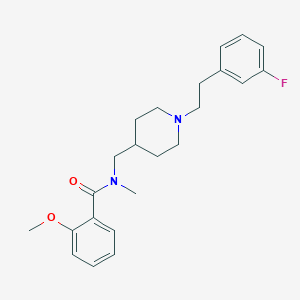 N-({1-[2-(3-fluorophenyl)ethyl]-4-piperidinyl}methyl)-2-methoxy-N-methylbenzamide