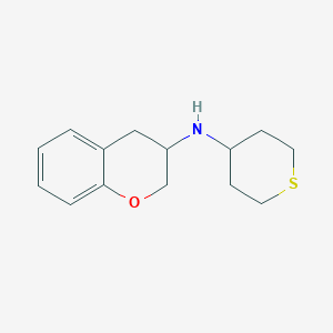 3,4-dihydro-2H-chromen-3-yl(tetrahydro-2H-thiopyran-4-yl)amine