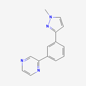 2-[3-(1-methyl-1H-pyrazol-3-yl)phenyl]pyrazine
