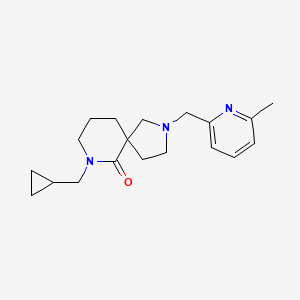 molecular formula C19H27N3O B3809782 7-(cyclopropylmethyl)-2-[(6-methyl-2-pyridinyl)methyl]-2,7-diazaspiro[4.5]decan-6-one 